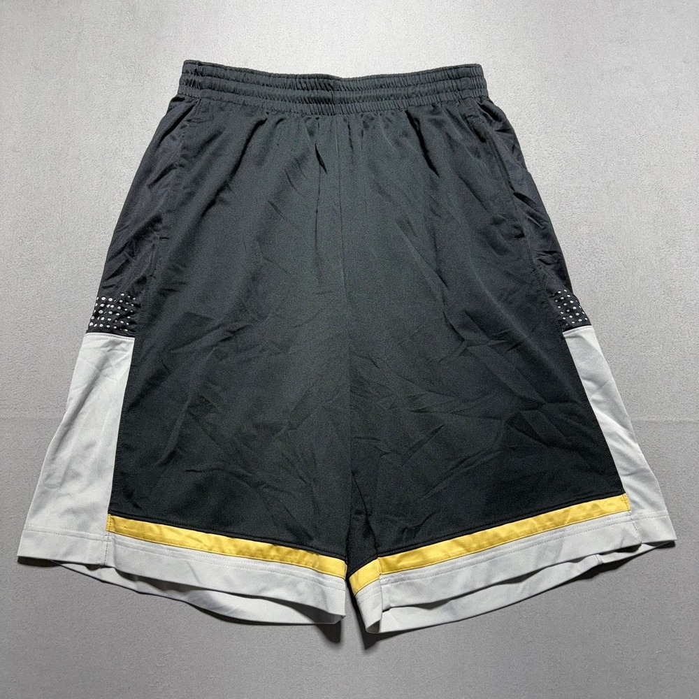 Nike Dri-FIT Basketball Shorts Mens XL Black Grey Yellow Athletic Gym 2859